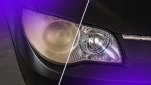 Método Brilho em Faróis Antes e Depois Brilho na Nave